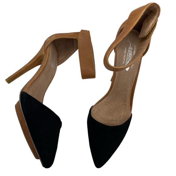 Jeffrey Campbell x Free People Solitaire Leather Heel size 7 - Picture 1 of 7
